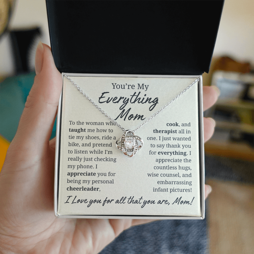 My Everything Mom Jewelry Message Card Gift