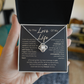 My Safe Haven - To Wife Love Husband Cubic Zirconia Message Card Gift