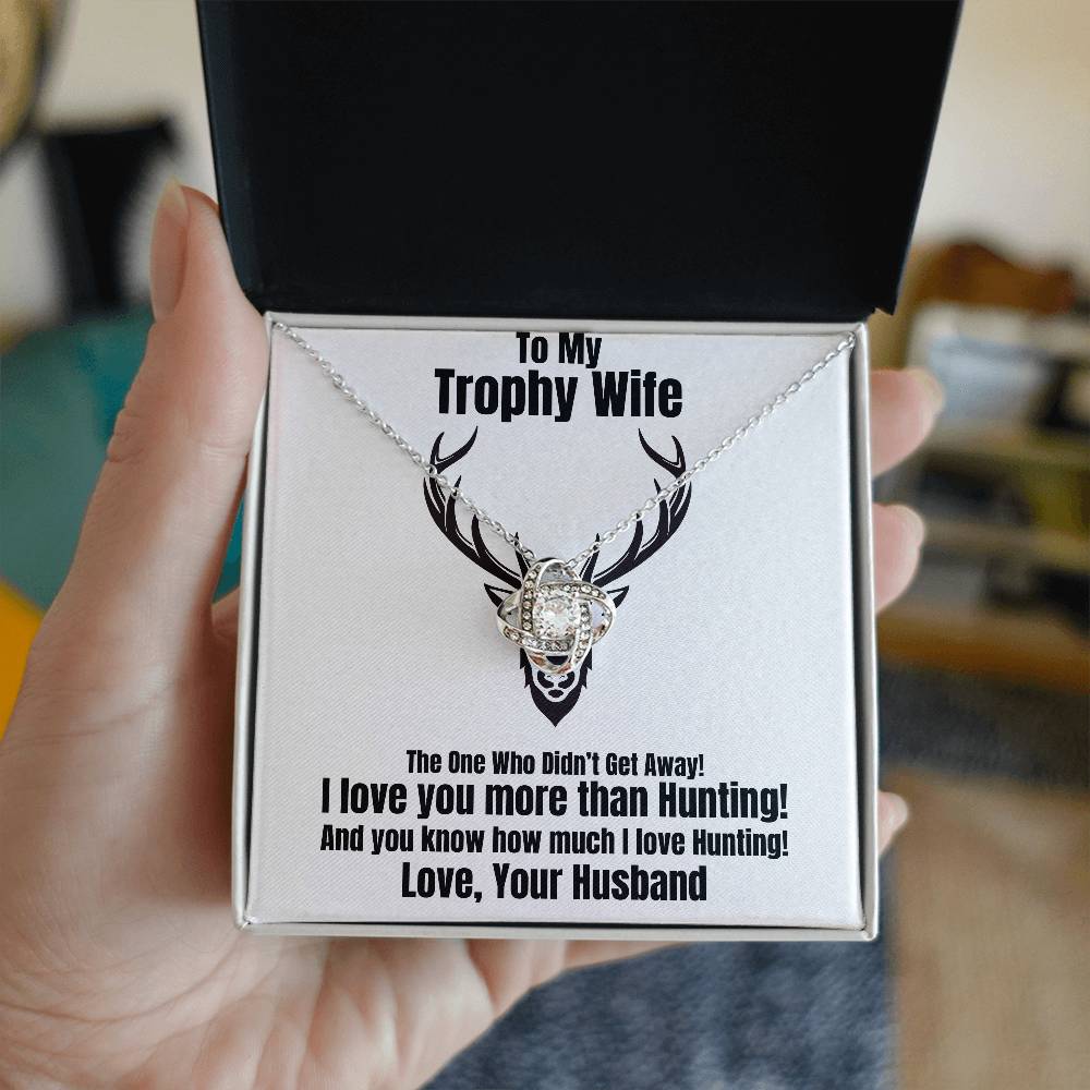 ILY More Than Hunting Husband To Wife Jewelry Message Card Gift