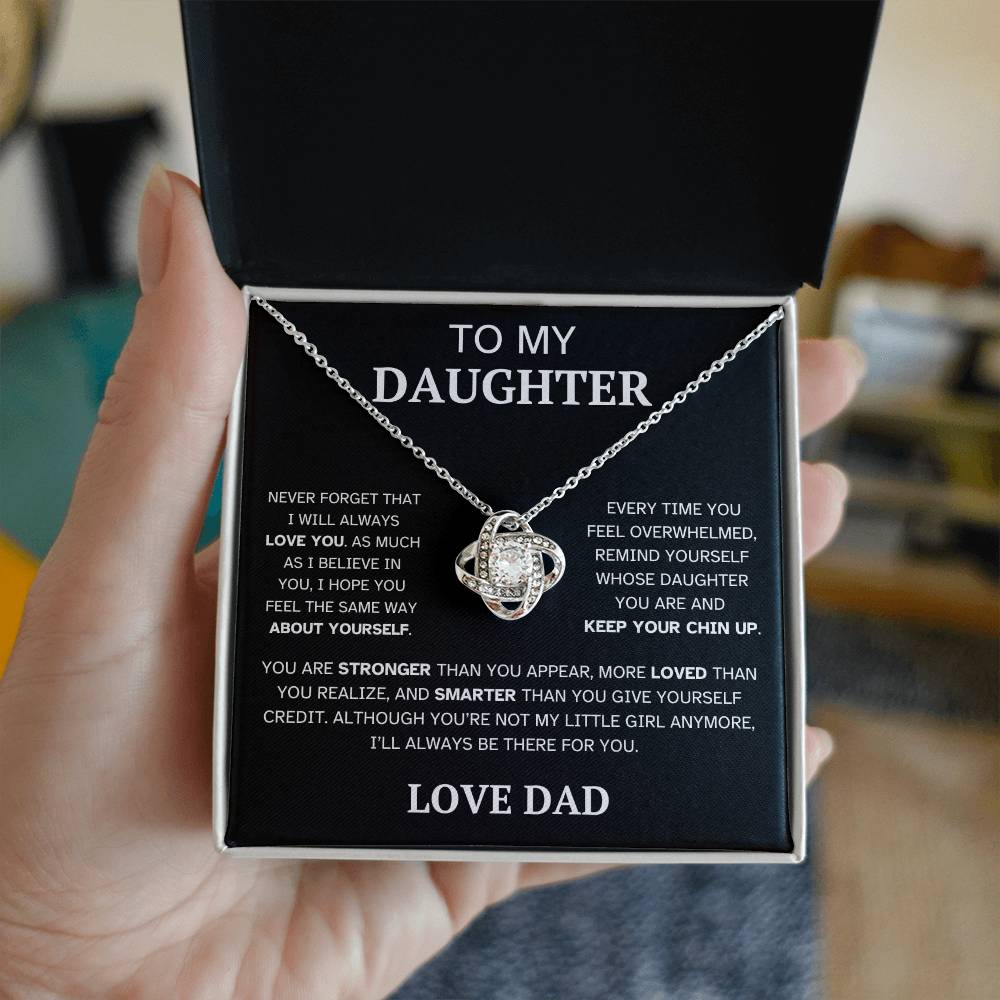 Not My Little Girl Anymore - To Daughter Love Dad  Necklace Message Card
