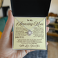 The Man I Am Today - To Mom Love Son Jewelry Message Card Gift