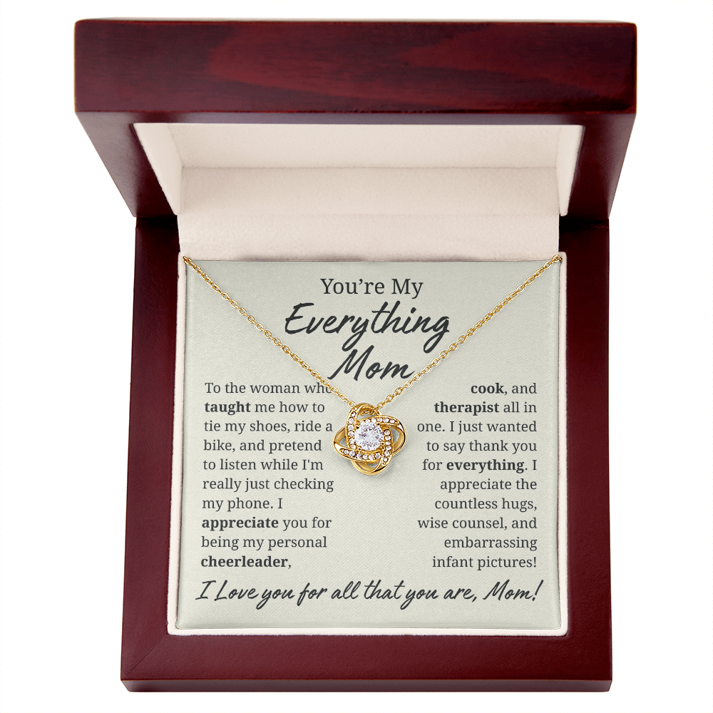 My Everything Mom Jewelry Message Card Gift