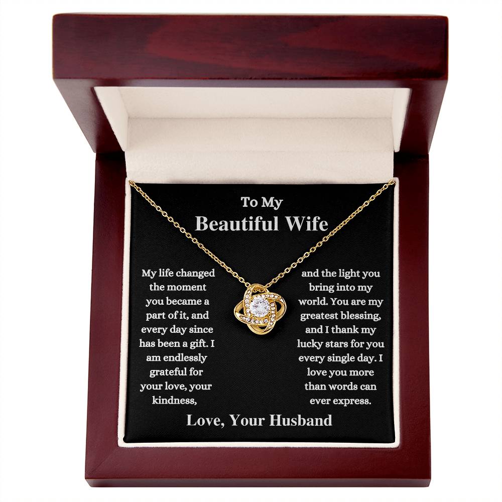 My Greatest Blessing | To My Wife Love Husband Jewelry Necklace Message Card Gift