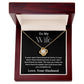 You Complete Me - To Wife Love Husband Jewelry Message Card Necklace Gift