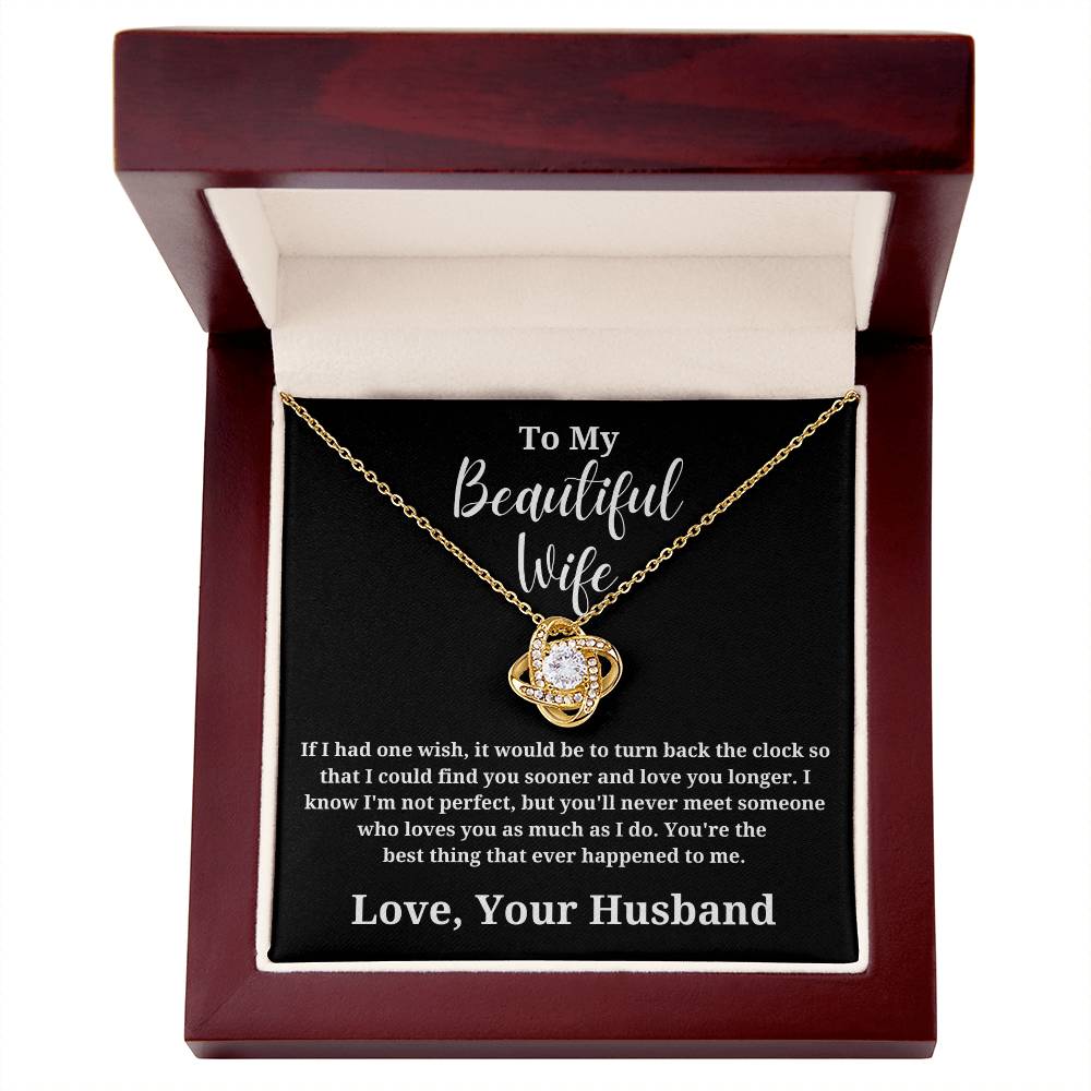 If I Had One Wish - To My Wife Love Husband Jewelry Message Card Gift