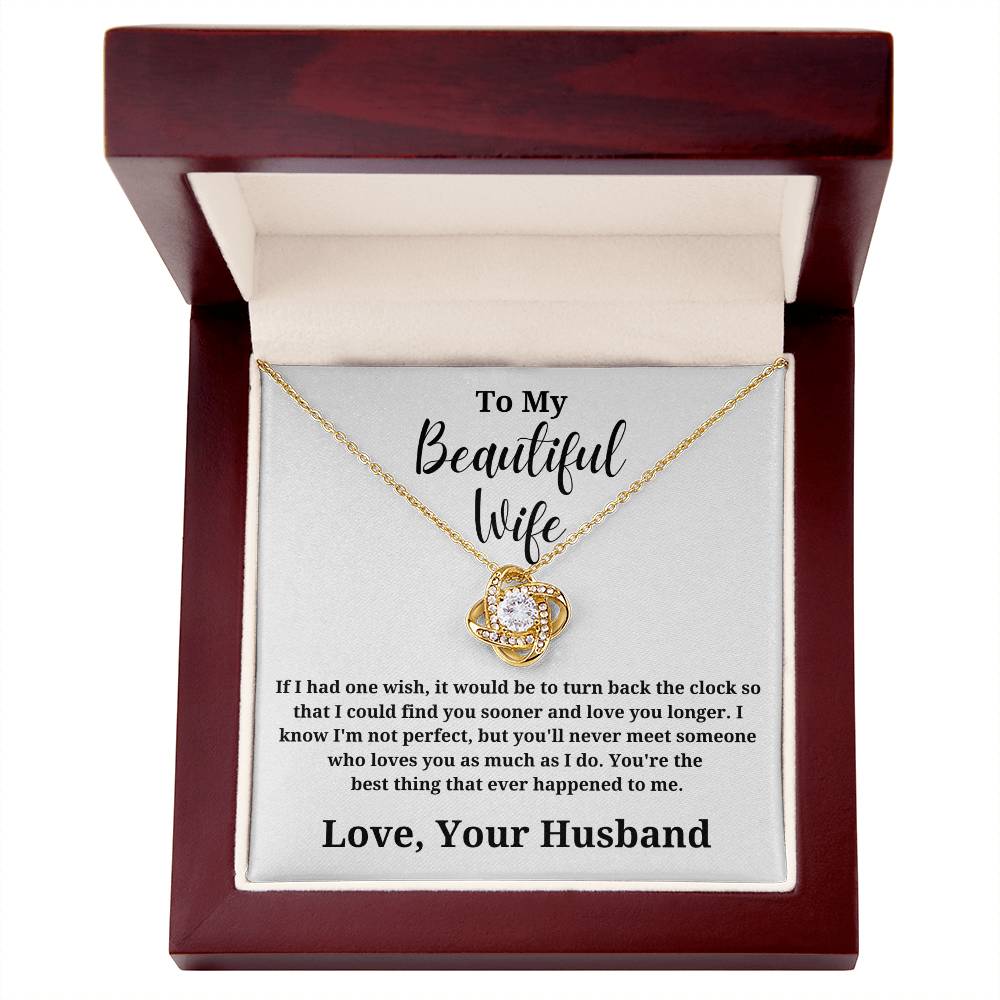 If I Had One Wish - To My Wife Love Husband Jewelry Message Card Gift