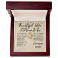 Wife Mom To Be Jewelry Necklace Message Card Gift