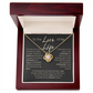 My Safe Haven - To Wife Love Husband Cubic Zirconia Message Card Gift
