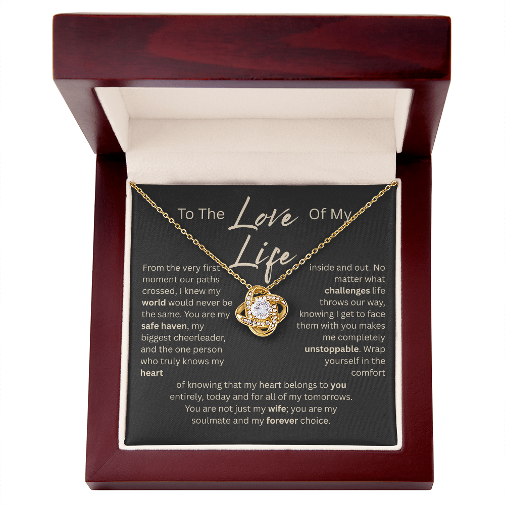 My Safe Haven - To Wife Love Husband Cubic Zirconia Message Card Gift