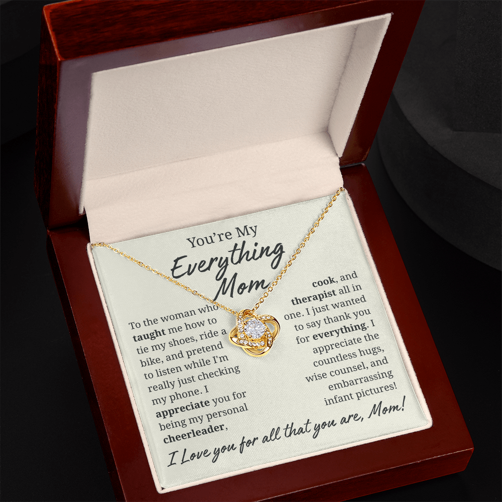My Everything Mom Jewelry Message Card Gift