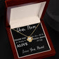 Keeping Me Alive | Jewelry Message Card Gift For Mom