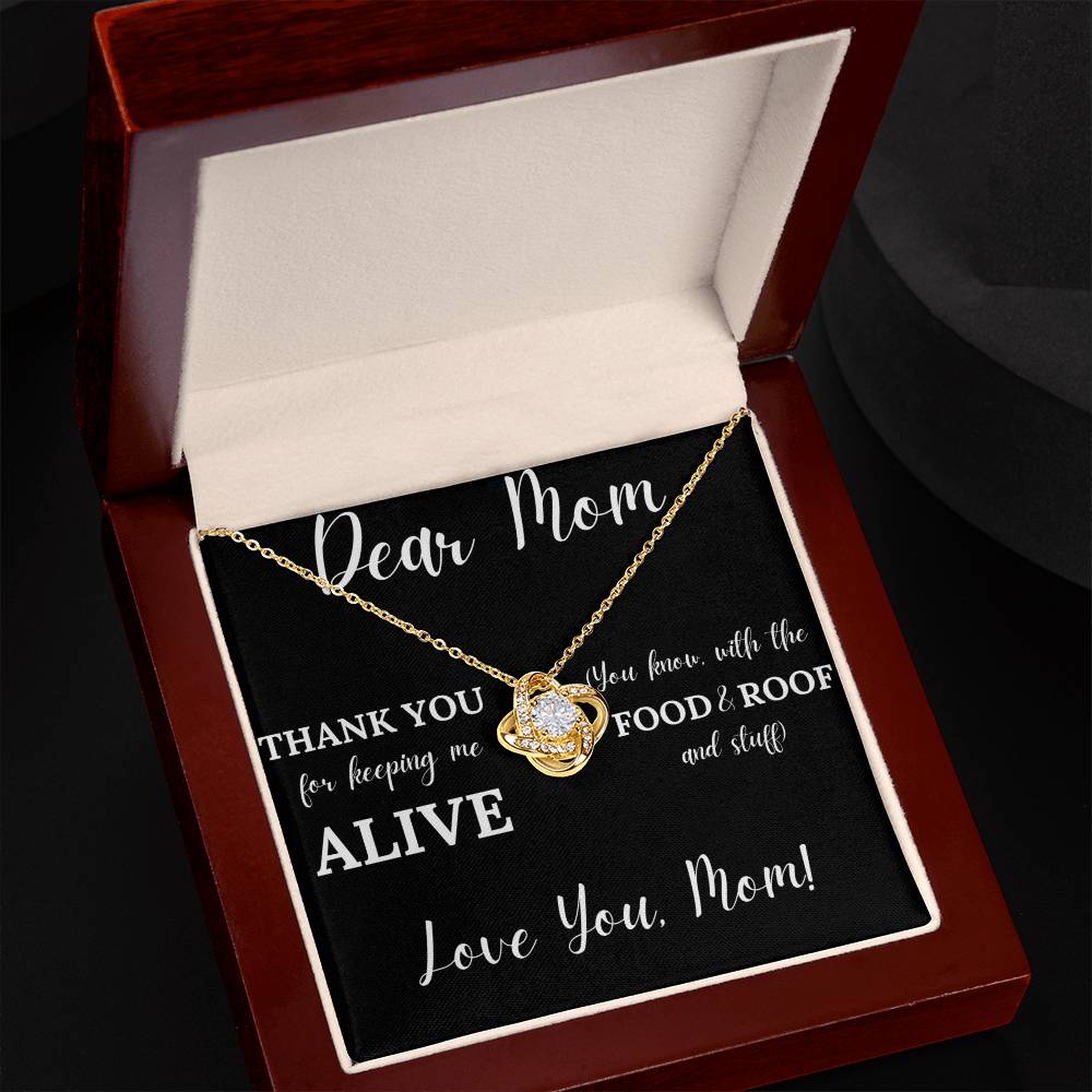 Keeping Me Alive | Jewelry Message Card Gift For Mom