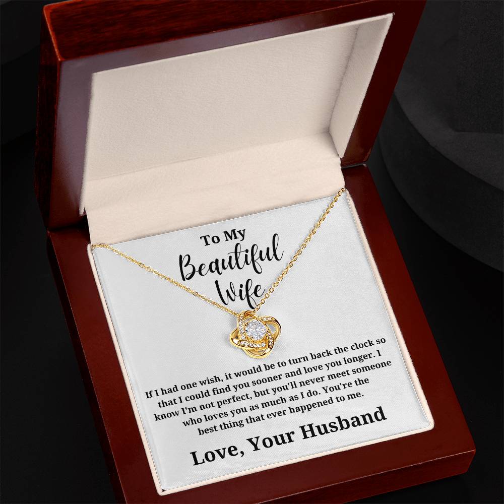 If I Had One Wish - To My Wife Love Husband Jewelry Message Card Gift