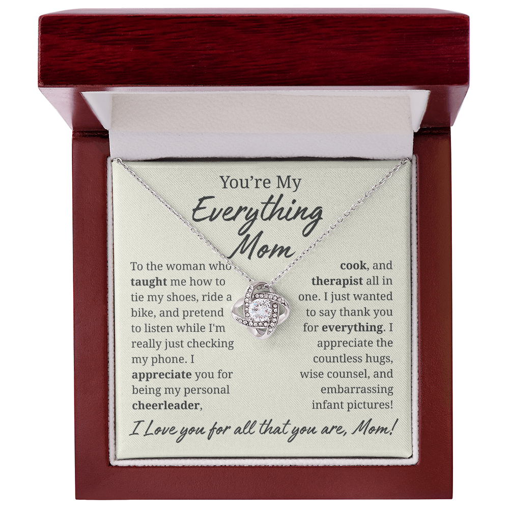 My Everything Mom Jewelry Message Card Gift