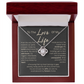 My Safe Haven - To Wife Love Husband Cubic Zirconia Message Card Gift