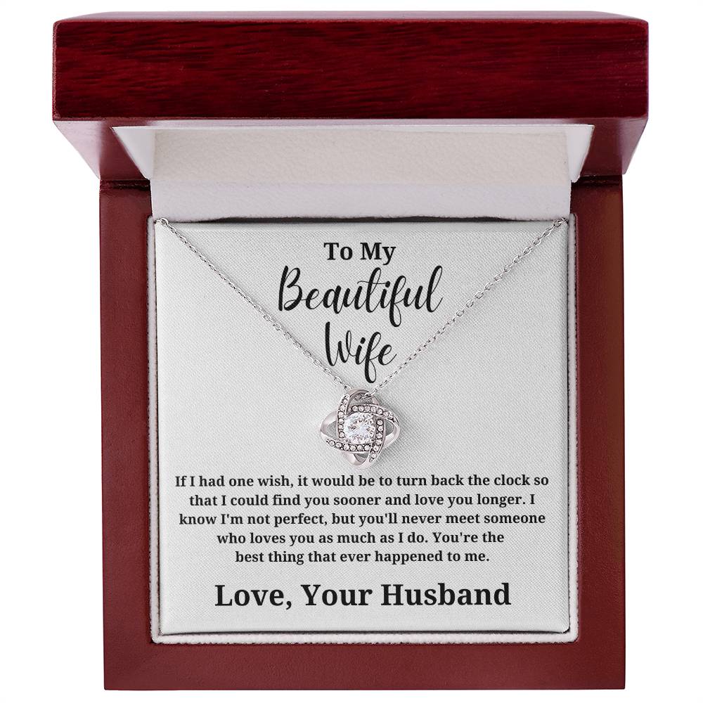 If I Had One Wish - To My Wife Love Husband Jewelry Message Card Gift