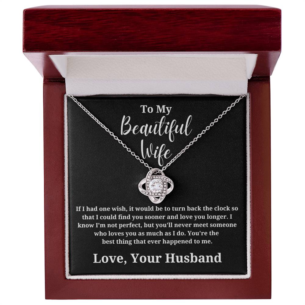 If I Had One Wish - To My Wife Love Husband Jewelry Message Card Gift