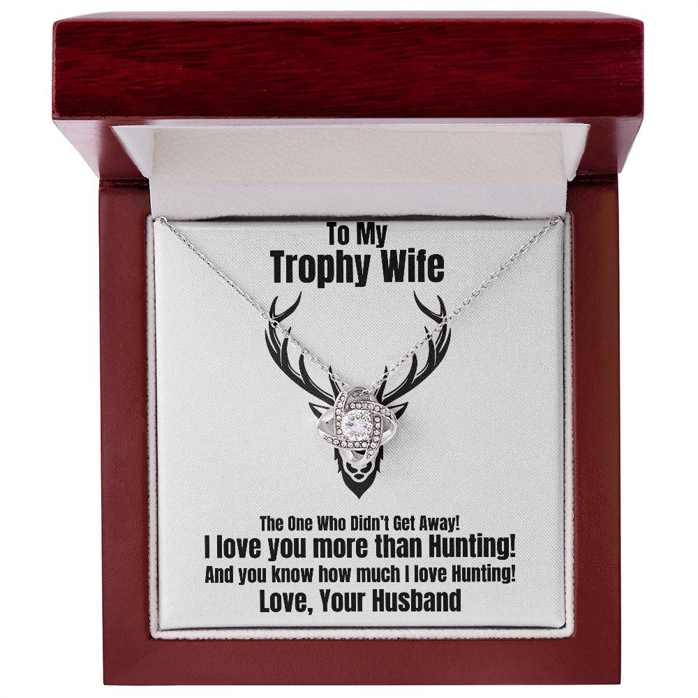 ILY More Than Hunting Husband To Wife Jewelry Message Card Gift
