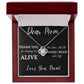Keeping Me Alive | Jewelry Message Card Gift For Mom