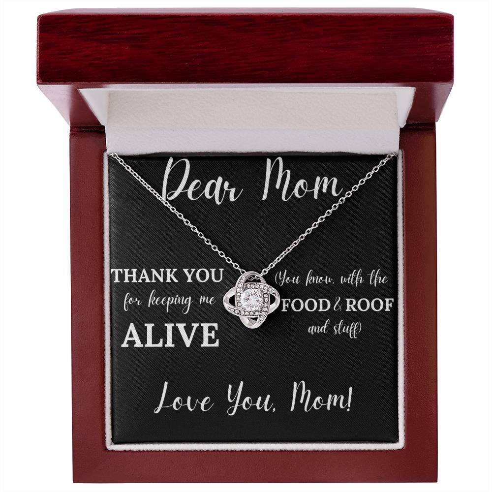 Keeping Me Alive | Jewelry Message Card Gift For Mom