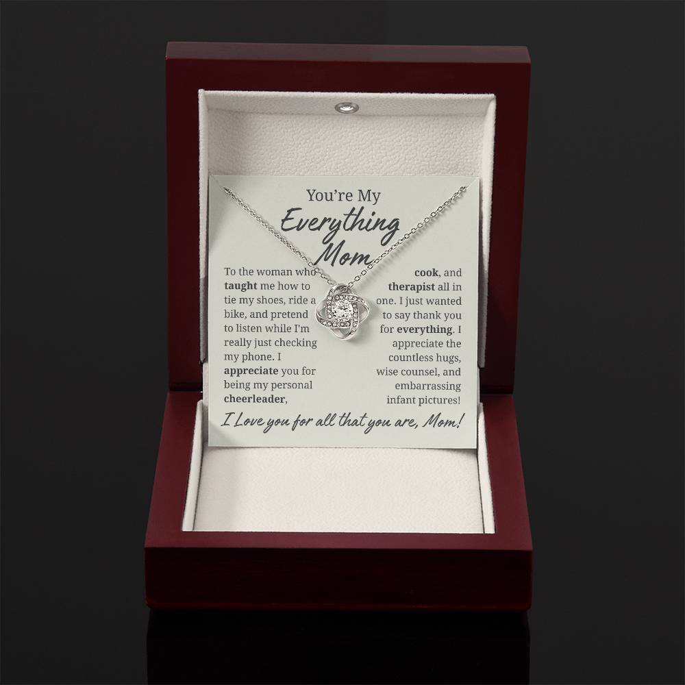 My Everything Mom Jewelry Message Card Gift