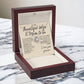 Wife Mom To Be Jewelry Necklace Message Card Gift