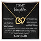 Not My Little Girl Anymore - To Daughter Love Dad Necklace Message Card Gift