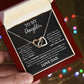 Not My Little Girl Anymore - To Daughter Love Dad Necklace Message Card Gift