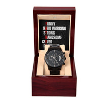 Load image into Gallery viewer, F.A.T.H.E.R. | Luxury Chronograph Watch Gift For Dad
