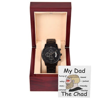 Load image into Gallery viewer, My Dad The Chad | Wojak Chad Meme Watch Gift For Dad
