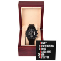Load image into Gallery viewer, F.A.T.H.E.R. | Luxury Chronograph Watch Gift For Dad
