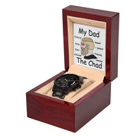 Load image into Gallery viewer, My Dad The Chad | Wojak Chad Meme Watch Gift For Dad
