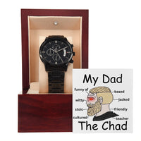 Load image into Gallery viewer, My Dad The Chad | Wojak Chad Meme Watch Gift For Dad
