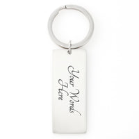Load image into Gallery viewer, Be Safe Don't Do Stupid Personalized Keychain Couples Relationship Girlfriend to Boyfriend Gift
