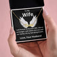 Like an Archangel Husband To Wife Jewelry Message Card Gift Personalized Name Necklace