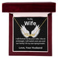Like an Archangel Husband To Wife Jewelry Message Card Gift Personalized Name Necklace