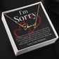 Your Love Above All, I'm Sorry Personalized Name Signature Apology Message Card To Wife
