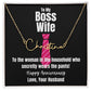To My Boss Wife Husband To Wife Anniversary Gift Jewelry Message Card