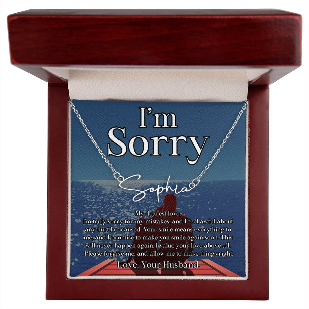 Your Love Above All, I'm Sorry Personalized Name Signature Apology Message Card To Wife From Husband