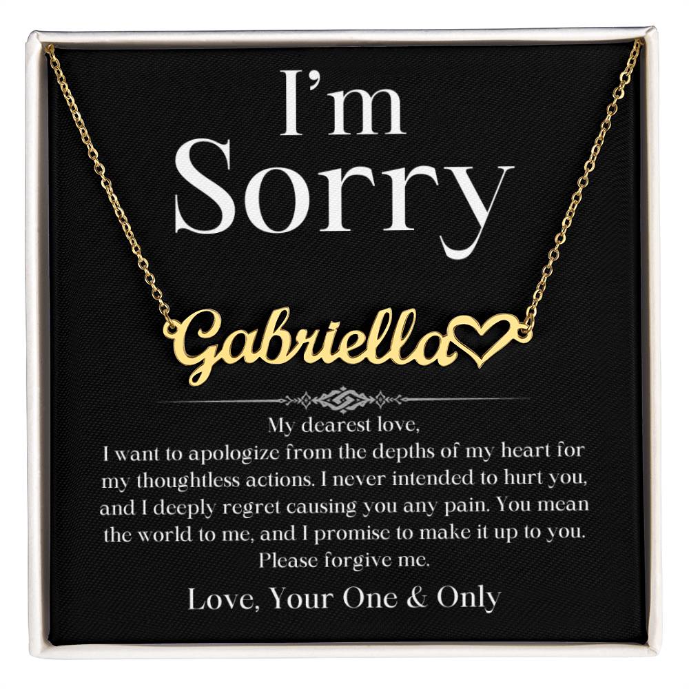 I Promise To Make It Up To You Apology Jewelry Message Card Please Forgive Me Charm