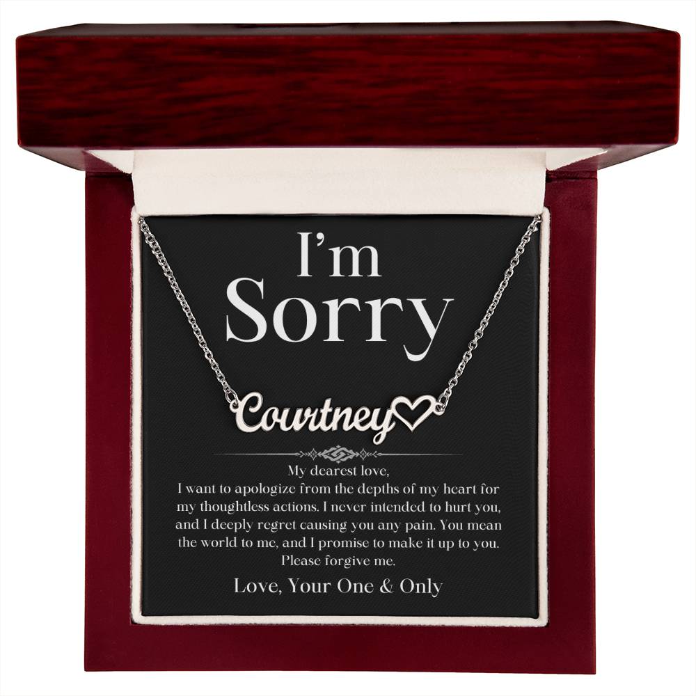 I Promise To Make It Up To You Apology Jewelry Message Card Please Forgive Me Charm