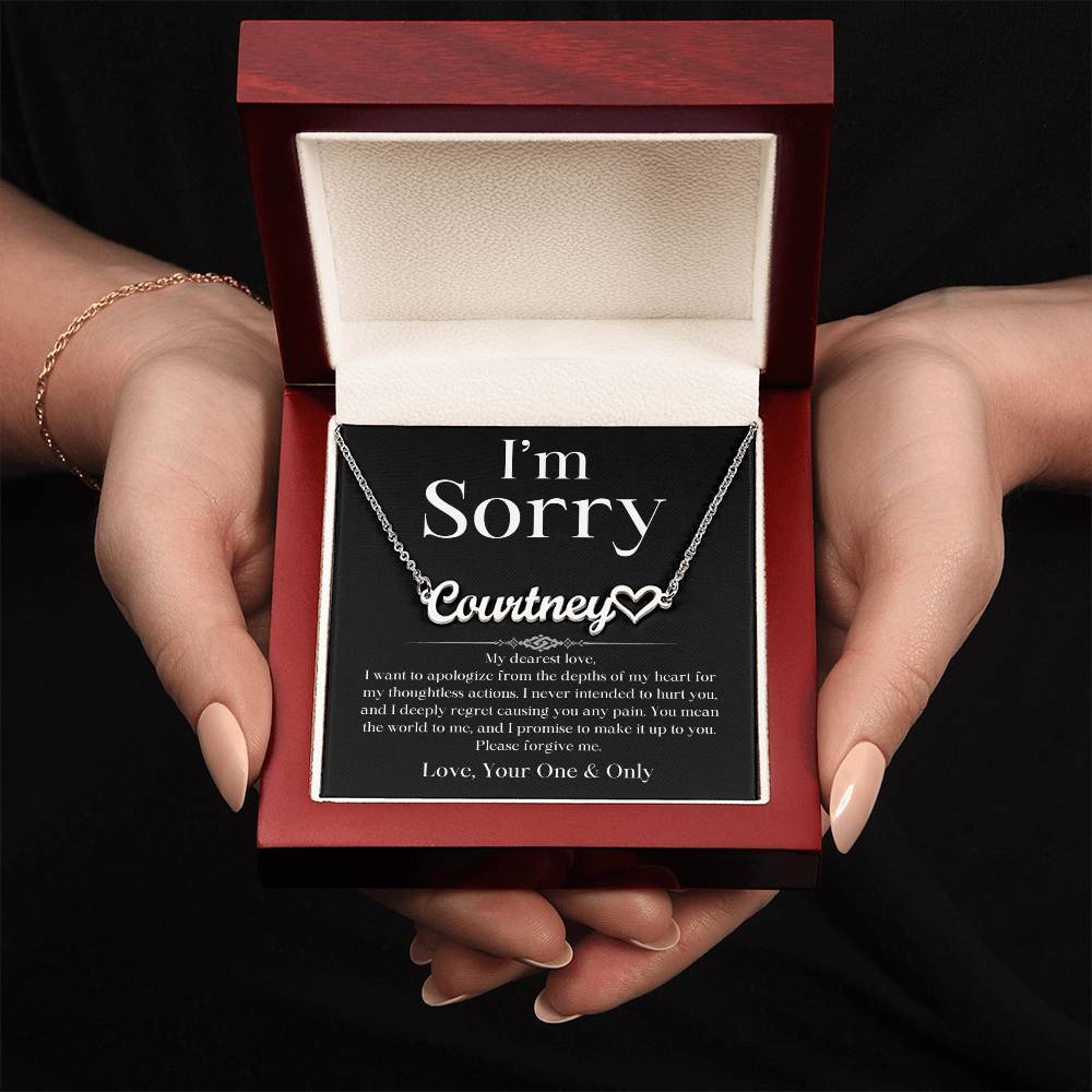 I Promise To Make It Up To You Apology Jewelry Message Card Please Forgive Me Charm