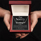 Your Love Above All Apology Jewelry Message Card Forgive Me Charm