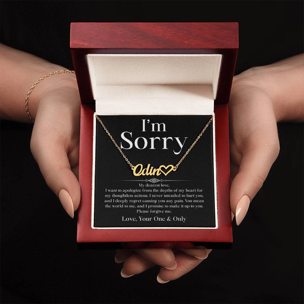 I Promise To Make It Up To You Apology Jewelry Message Card Please Forgive Me Charm