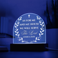 Bible Verse Acrylic Plaque - We Will Serve The Lord Joshua 24:15