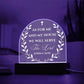 Bible Verse Acrylic Plaque - We Will Serve The Lord Joshua 24:15
