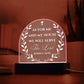 Bible Verse Acrylic Plaque - We Will Serve The Lord Joshua 24:15