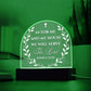 Bible Verse Acrylic Plaque - We Will Serve The Lord Joshua 24:15