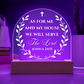 Bible Verse Acrylic Plaque - We Will Serve The Lord Joshua 24:15