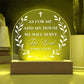 Bible Verse Acrylic Plaque - We Will Serve The Lord Joshua 24:15